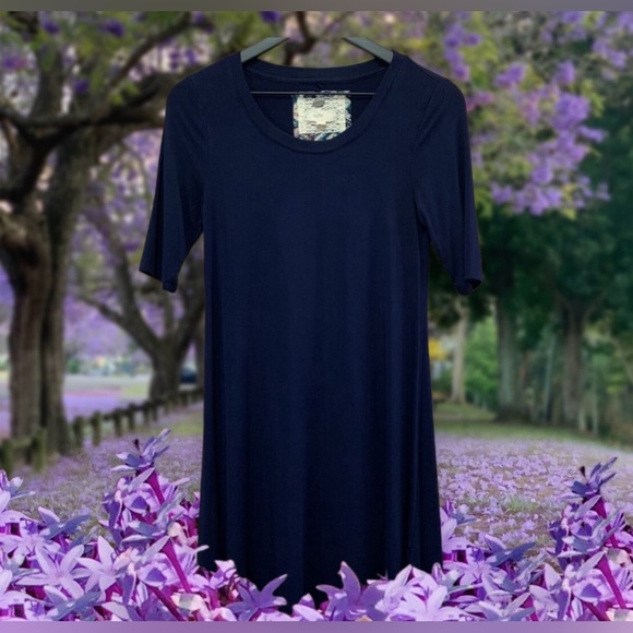 Anthropologie‎ Cupio Dress Women's XS black Casual Stretchy Pullover lightweight - Picture 2 of 16